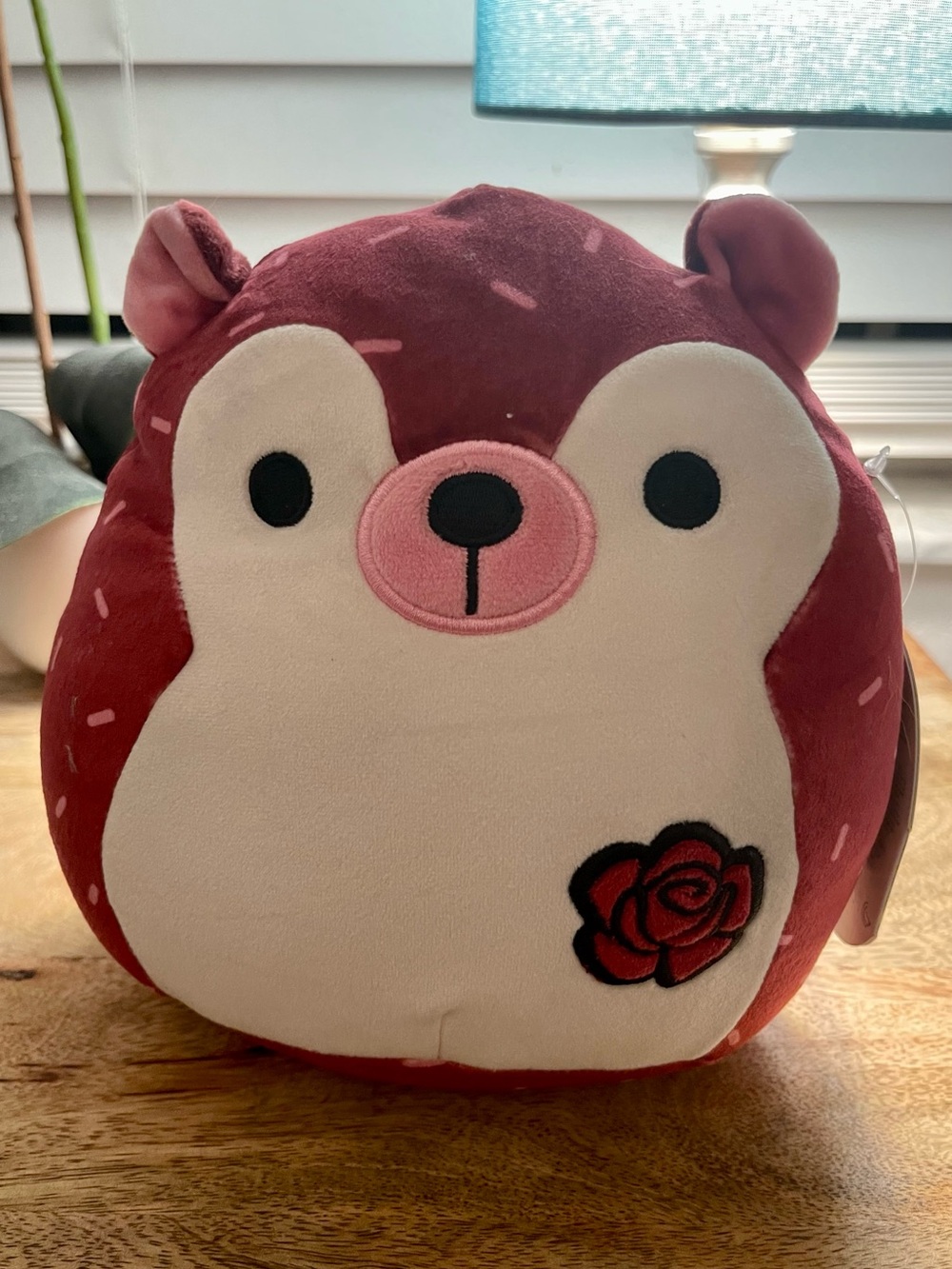 🌹Squishmallows Kira Hedgehog 7.5” Girly Goth Rose NWT #2509🌹